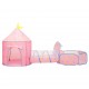 Vaikiška žaidimų palapinė, rožinės spalvos, 301x120x128cm