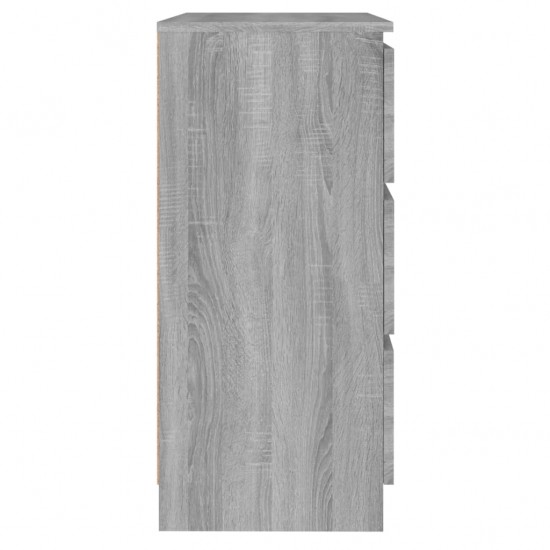 Šoninė spintelė, pilkos ąžuolo spalvos, 60x35x76cm, mediena