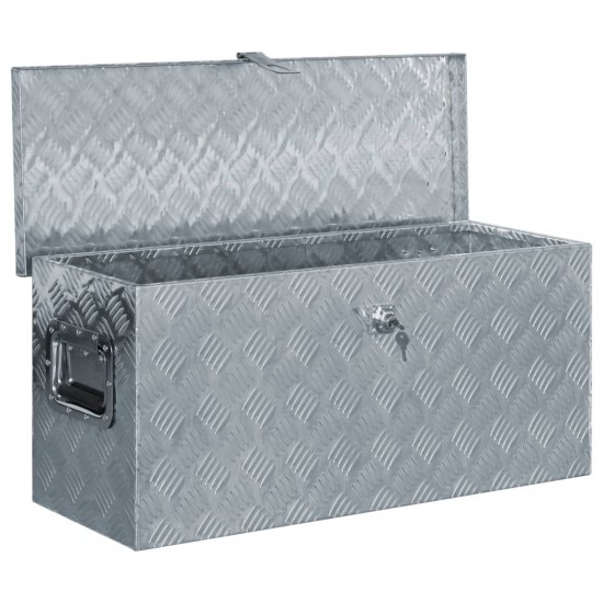 Aliuminio dėžė, 80x30x35cm, sidabrinė