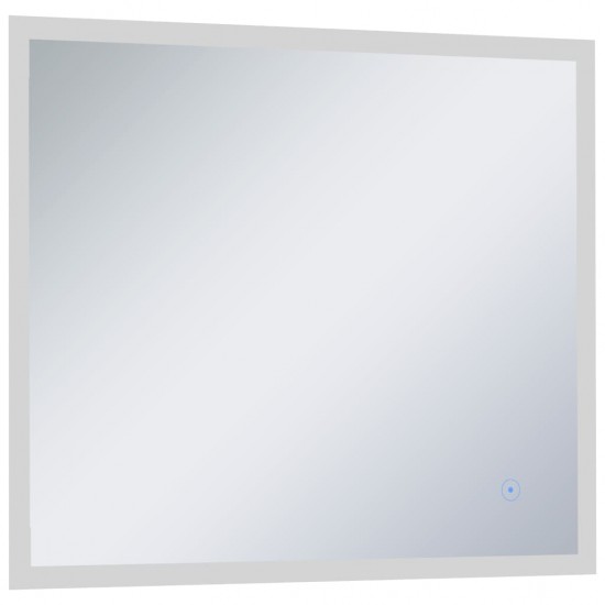 Sieninis vonios kambario veidrodis su LED ir jutikliu, 60x50cm
