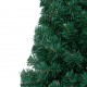 Dirbtinė pusinė Kalėdų eglutė su LED/žaisliukais, žalia, 180cm