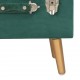 Daiktadėžė-taburetė, žalios spalvos, 40cm, aksomas