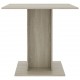 Valgomojo stalas, sonoma ąžuolo spalvos, 80x80x75 cm, MDP