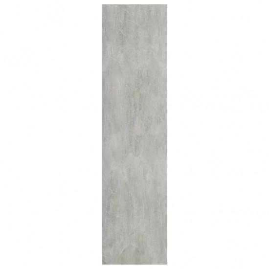 Drabužių spinta, betono pilkos spalvos, 100x50x200 cm, MDP