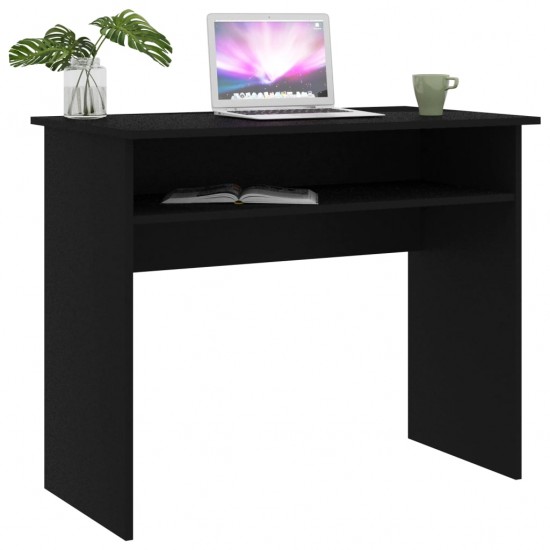 Rašomasis stalas, juodos spalvos, 90x50x74cm, MDP