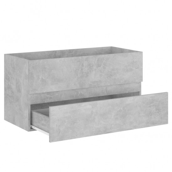 Spintelė praustuvui, betono pilkos spalvos, 90x38,5x45cm, MDP