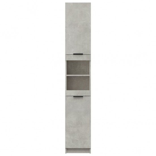 Vonios kambario spintelė, betono pilka, 32x34x188,5cm, mediena