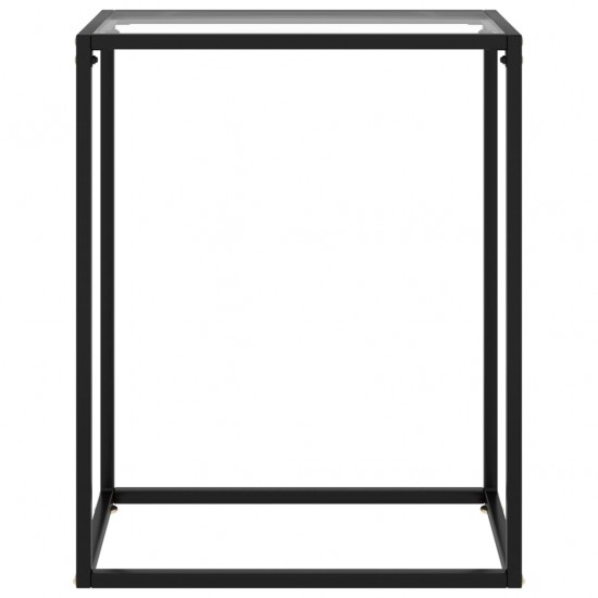 Konsolinis staliukas, skaidrus, 60x35x75cm, grūdintas stiklas