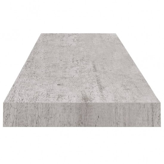 Pakabinama sieninė lentyna, betono pilka, 90x23,5x3,8cm, MDF