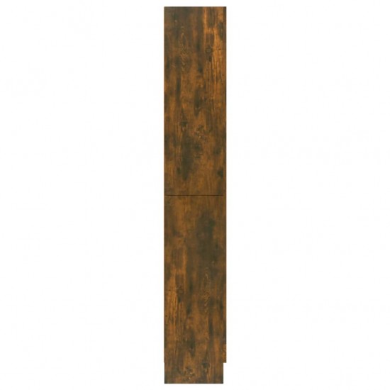 Vitrininė spintelė, dūminio ąžuolo, 82,5x30,5x185,5cm, mediena