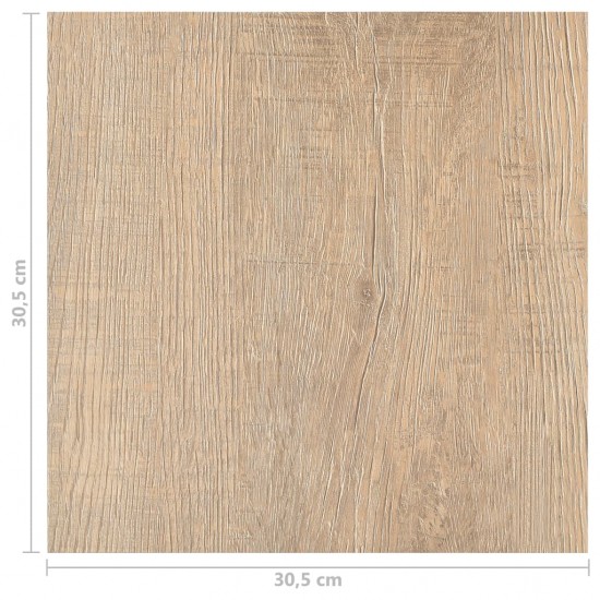Grindų plokštės, 20vnt., rudos, 1,86m², PVC, prilimpančios