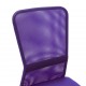 Biuro kėdė, violetinės spalvos, 44x52x100cm, tinklinis audinys