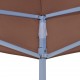 Proginės palapinės stogas, rudos spalvos, 6x3m, 270 g/m²