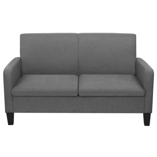 Dvivietė sofa, 135x65x76, tamsiai pilka