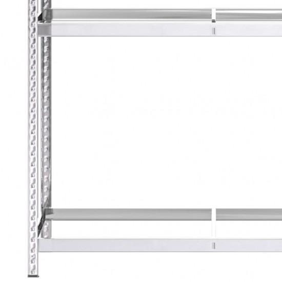 Stovai padangoms, 4vnt., sidabriniai, 110x40x200cm, plienas