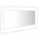 Vonios LED veidrodis, baltas, 100x8,5x37cm, akrilas, blizgus