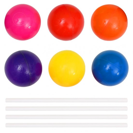 Vaikiškas kamuoliukų baseinas su 300 kamuoliukų, 75x75x32cm
