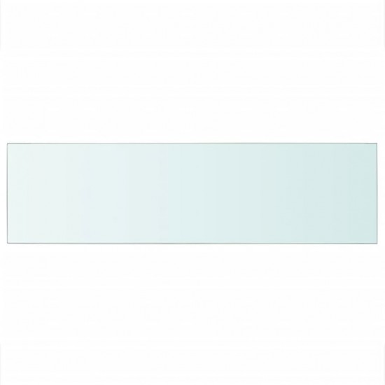Lentynos plokštė, skaidrus stiklas, 90x25 cm