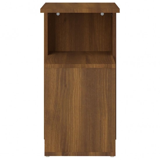 Šoninis staliukas, rudas ąžuolo, 36x30x56cm, apdirbta mediena