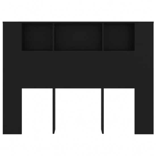 Galvūgalis-spintelė, juodos spalvos, 140x18,5x104,5cm