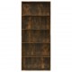 Spintelė knygoms, 5 aukštų, ąžuolo, 80x30x189cm, mediena