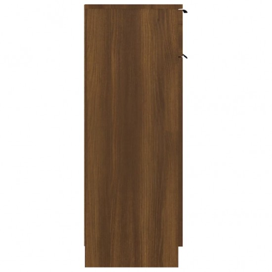 Vonios spintelė, ruda ąžuolo, 32x34x90cm, apdirbta mediena