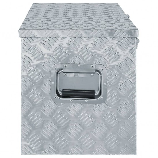 Aliuminio dėžė, 110,5x38,5x40cm, sidabrinė
