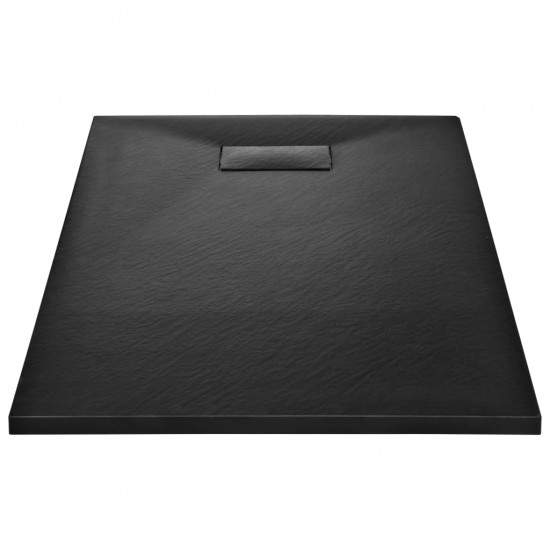 Dušo padėklas, juodos spalvos, 120x70 cm, lieto lakšto junginys