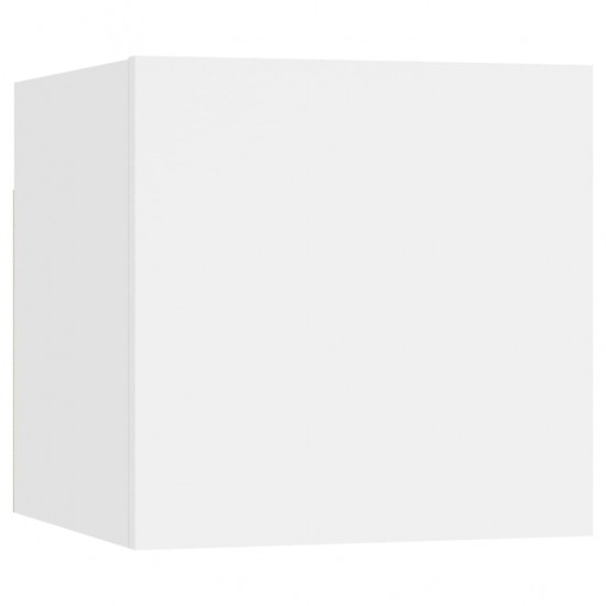 Naktinė spintelė, baltos spalvos, 30,5x30x30cm, MDP