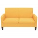Dvivietė sofa, 135x65x76, geltonos spalvos