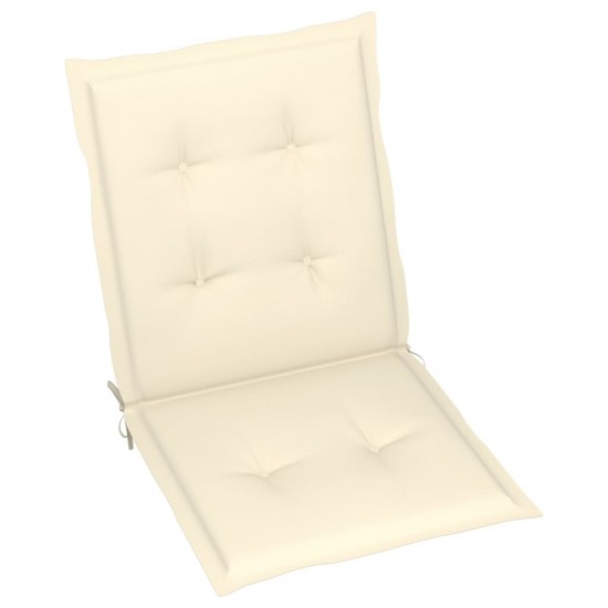Sodo kėdės pagalvėlės, 6vnt., kreminės, 100x50x3cm, audinys