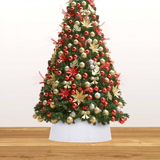 Kalėdų eglutės stovo apvadas, baltas, skersmuo 54x19,5cm