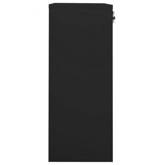 Biuro spintelė, juodos spalvos, 90x40x102cm, plienas