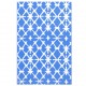 Lauko kilimas, mėlynos ir baltos spalvos, 120x180cm, PP