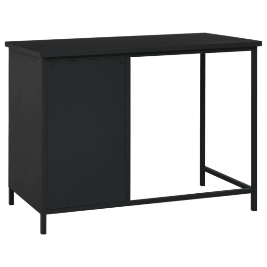 Rašomasis stalas su stalčiais, juodas, 105x52x75cm, plienas