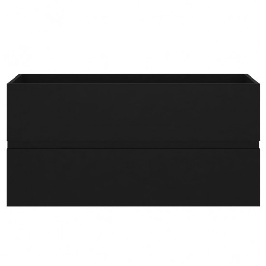 Spintelė praustuvui, juodos spalvos, 90x38,5x45cm, MDP