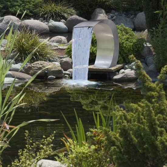 Sodo krioklys/ baseino fontanas, nerūdijantis plienas, 45x30x60cm