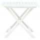 Sulankstomas sodo stalas, baltos spalvos, 79x72x70cm, plastikas