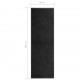 Durų kilimėlis, juodos spalvos, 60x180cm, plaunamas
