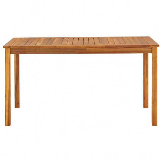 Sodo stalas, 140x80x74cm, akacijos medienos masyvas