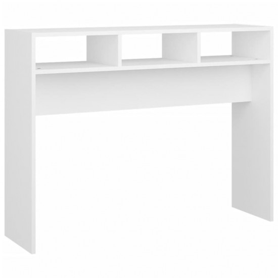 Konsolinis staliukas, baltos spalvos, 105x30x80cm, MDP
