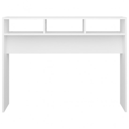 Konsolinis staliukas, baltos spalvos, 105x30x80cm, MDP