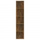 Spintelė knygoms, dūminio ąžuolo, 40x30x189cm, apdirbta mediena