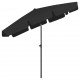 Paplūdimio skėtis, juodos spalvos, 200x125cm
