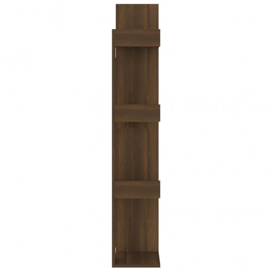 Spintelė knygoms, ruda ąžuolo, 48x25,5x140cm, mediena