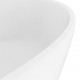 Prabangus praustuvas, matinis baltas, 36x13cm, keramika