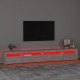TV spintelė su LED apšvietimu, betono pilka, 270x35x40cm