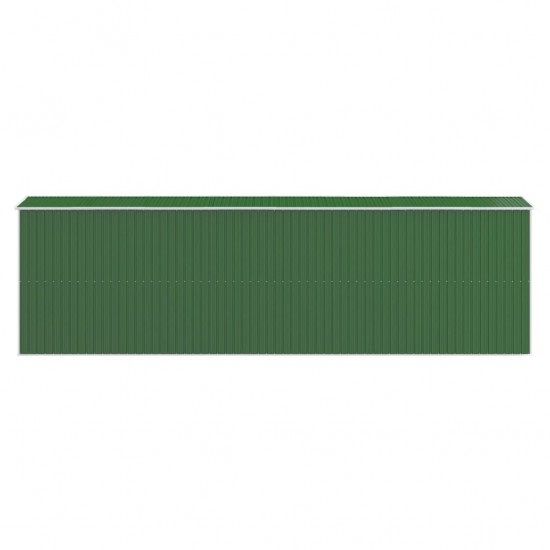 Sodo pašiūrė, žalia, 192x606x223cm, galvanizuotas plienas