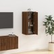 Sieninė televizoriaus spintelė, ruda ąžuolo, 40x34,5x80cm