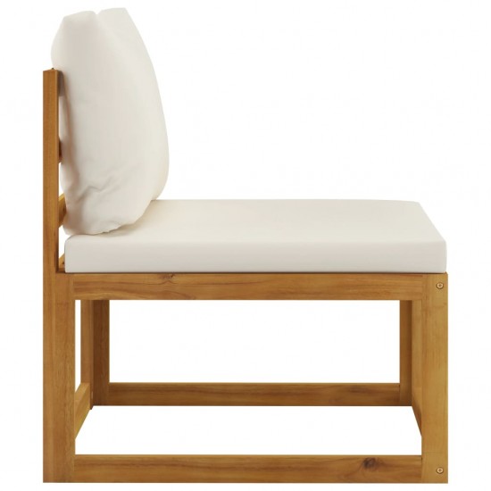 Sodo baldų komplektas su pagalvėmis, 5d., rudas, akacija